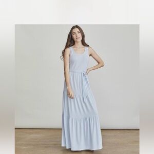 Elizabeth and James Blue Sleeveless Maxi Dress